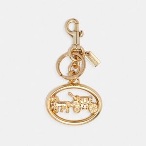 Coach bag charm horse carriage